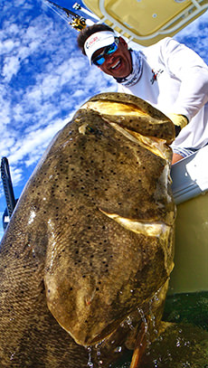 Peter Miller with Goliath Grouper.