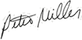 Peter Miller's signature.